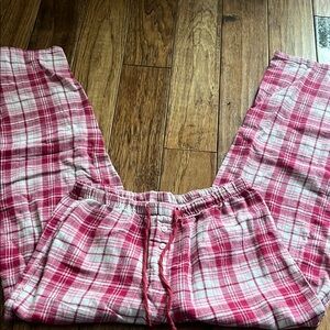 Cozy Pink Plaid pj’s